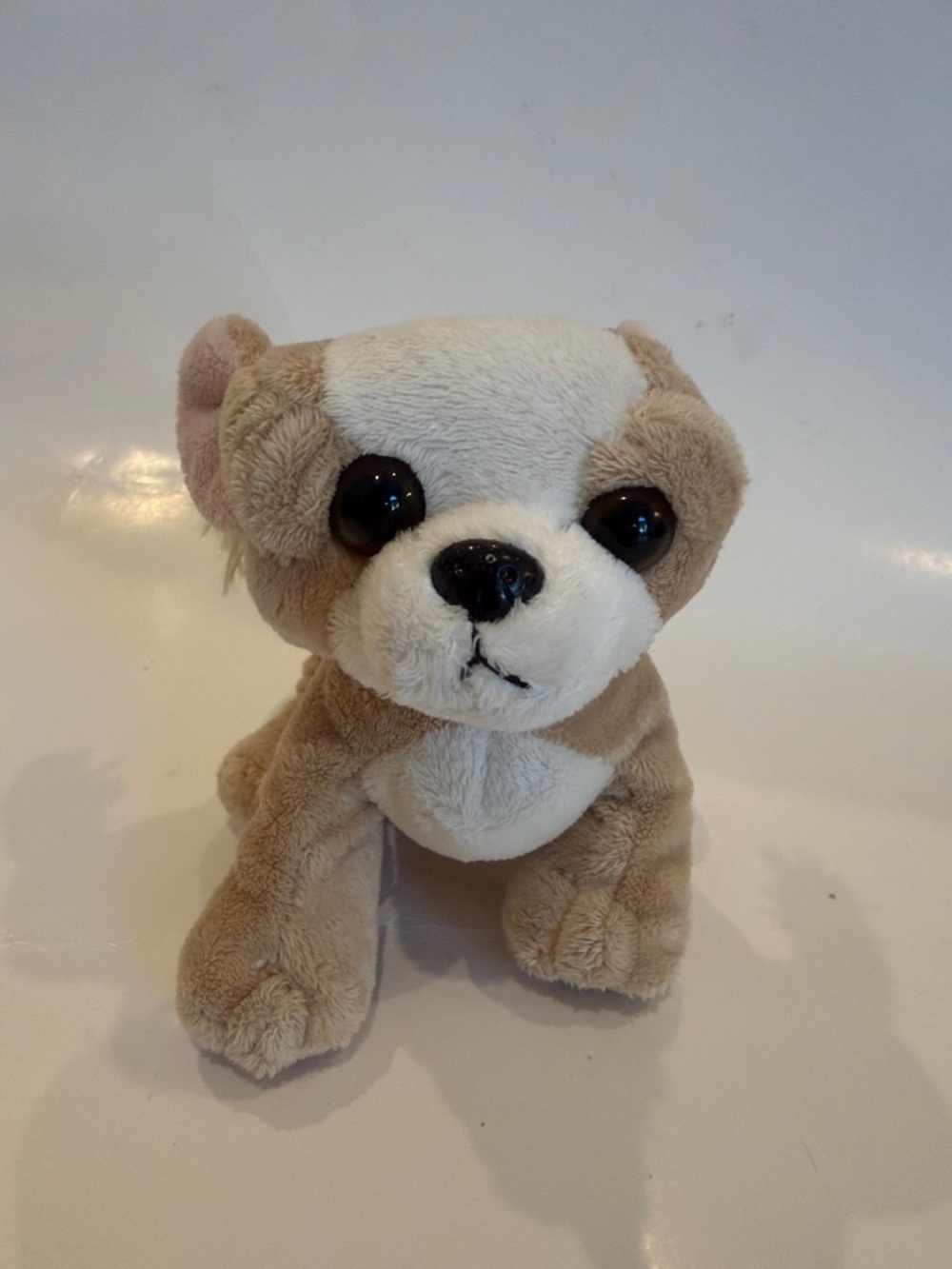 Webkinz GANZ Tan and White Plush Puppy No Code